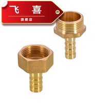 Professional air pipe copper outer nozzle 4-wire inner hose inch air pipe 1 outer thread 20 joint 4 pagoda 6 points 1 straight