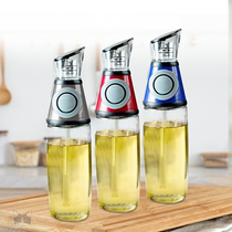 Seasoning bottle Oil pot Glass quantitative kitchen push-down creative oil control High-grade edible oil control oil control