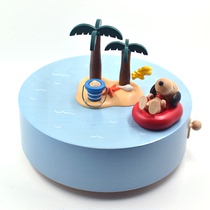 Jeancard Taiwan Music Box Music Box Snoopy gift Boy daughter Childrens Day solid wood rotation