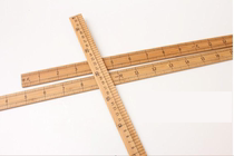 Wooden bamboo ruler Students use tailor ruler to measure clothes to make clothes cloth ruler Portable wooden