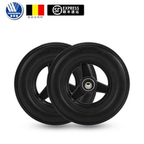 Vermeiren Wheelchair Accessories wheels 6 inch solid black front wheel pair 150*30*50