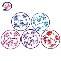 Lam blossom embroidery flower piece cloth patch sofa curtain fabric pillow patch patch diy hot Chinese style plum blossom