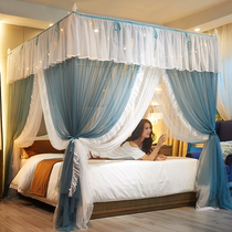 2021 New double bed nets 1 8m beds 1 5m beds Home × 2 m Article summertime Three-door double yarn