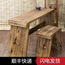 (Seven rhyme Guqin) Guqin table resonance Guqin table stool factory price direct sales Tung wood resonance Guqin table stool