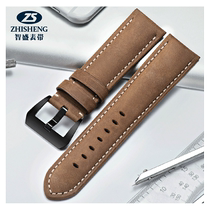 Zhisheng watch with men and women real belt accessories 24mm26mm pin buckle substitute Panhai PAM111 Cartier