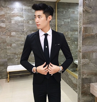 Suit mens upper body 155 short small size XS size small version slim slim jacket short formal small west