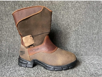 43 Yard Sneakers Code Number Genuine Leather Sleeve Boots Steel Head Waterproof Moto Boots Outdoor Mens Boots