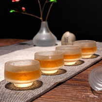 Creative thickened heat-resistant glass tea cup personal Master Cup Japanese kung fu tea set Cup