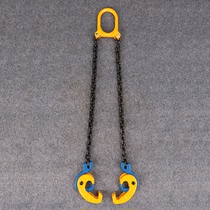 Oil drum pliers chain clamp 1 ton 2T forklift special lifting clamp 4 hook thick hook clamp spreader