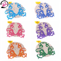 Xiangyun embroidery cloth patch Chinese style costume opera performance costume flame cloud pattern back adhesive cloth decorative accessories