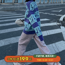 Seven4lee Red New Year Sweater Womens Winter Thick Vintage Harbor Sweater Knitting