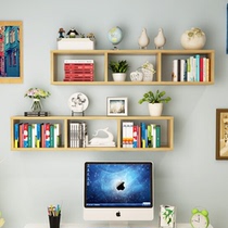 Bookshelf wall shelf Wall wall cabinet living room partition background wall decorative frame bedroom wall shelf