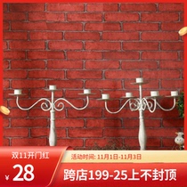 American Hotel Wedding Western Restaurant Candlelight Dinner Candle Holder Dining Table Tilles