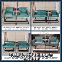 Billiard Room Terrace Billiard Room Sofa Table Ball View Ball Chairs Table Ball Chairs Tea Table Lounge Lounge Sofa Seat PU Green