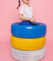 Studio props simulation creative tire props children shooting props color tires baby studio exterior ornaments