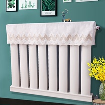 Heating cover household old-fashioned decorative fabric thickened dust cover can be customized simple anti-blackened radiator protective cover