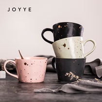 JOYYE coffee cup Ceramic mug splash ink cup Boys water cup womens summer household simple trend ins wind