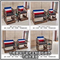 Billiard Hall Billiard Room Sofa Table Ball View Ball Chair Table Ball Chairs Tea Table Lounge Sofa Seat PU Retro