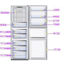 Rongsheng refrigerator BCD-266WKR1NYCA BCD-269WKR1NPGA Refrigerated frozen and fresh drawer bottle holder