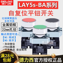 Dresy button switch LAY5s-BA31 flat button self-reset LAY5-BA42 green BA35 red black XB2