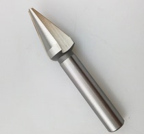Straight shank chamfering knife high-speed steel HSS bilateral three-edged trimming knife reaming knife single side 15°14-16 5*30 degrees