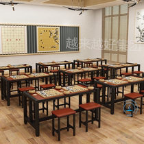 Chinese chess table Go table chess table Japanese Go table and chair combination chess and card table solid wood go table