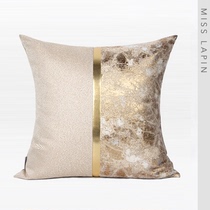 MISSLAPIN simple modern Nordic light luxury model room sofa Golden jacquard pillow pillow cushion cushion