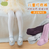 Baby leggings spring and autumn cotton thin children wear big pp newborn baby Siamese socks girls pantyhose