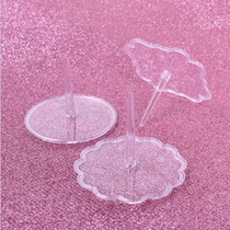 Cake bottom transparent plastic baking accessories scenesBirthday cake decoration furniture toy transparent dessert