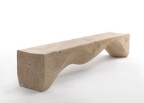 Nordic Log Fashion Minimalist TV Cabinet Creative Strip Bench Curve Solid Wood Changing Shoes Stool Personality Designer Pendulum