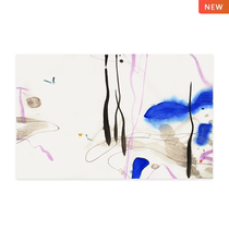 With mounted Yang He early return rice paper ink modern simple living room study bedroom hanging painting decorative painting