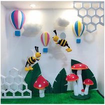 Summer foam hot air balloon decoration kindergarten ring Chuang Mei Chen childrens clothing window dream wedding scene arrangement props