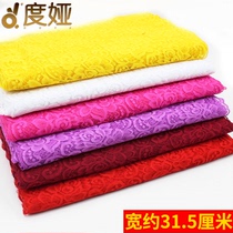 Lace accessories wide black hollow mesh handmade diy dress skirt hem curtain sofa decoration fabric