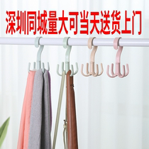 Hanging bag rack womens bag hook scarf scarf hook artifact bedroom wardrobe storage multi-function rotating place S-shape