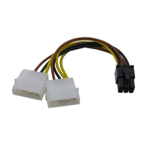 Independent graphics card power supply line double large 4P turn 6P power supply for dual D-port turn graphics card 6P patch cord power cord