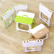 Plastic folding small stool Outdoor portable stool Adult train Maza fishing stool Shrink stool Bath low stool