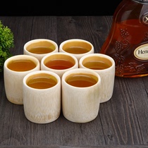  Healthy and environmentally friendly creative bamboo wine glass Wooden wine glass Restaurant hotel household liquor wine glass Champagne glass wine glass