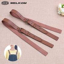 A pair of straps on denim bib pants two straps universal ladies replace strap accessories with sundress