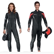 Mares Pioneer 5mm mens wetsuit 5mm thick diving suit with diving cap cold water wetsuit