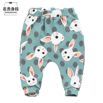 Infant pp pants baby Haren pants bottom trousers men and women childrens clothing spring big butt pants autumn and winter thin velvet models