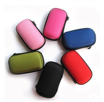 Headphone storage bag data cable charger box coin U disk U shield shockproof size mini portable Bluetooth ear