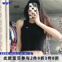 (WUT official store) 3-color basic small logo short vest