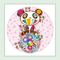 Trendy printmaking] Murakami Sakura and Panda Global Limited 300 Edition Fidelity