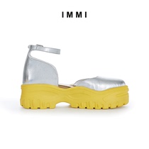 (Designer brand IMMI) Contrast color thick bottom increased sports Daddy Mary Jane shoes 191SH003