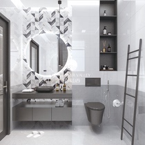 Modern interior wall tiles gray toilet tile kitchen 300x600 simple bathroom balcony non-slip wear-resistant floor tiles