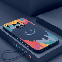 Huawei mate30pro mobile phone shell womens personality creative Mate30 all-bag anti-fall liquid soft silicone protective sleeves MATE30PRO new men apply pro tennis red tides laughs