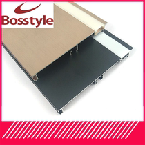 Aluminum alloy skirting line with LED light Wall sticker Floor luminous foot line 10 cm flat front bright light bright concealed