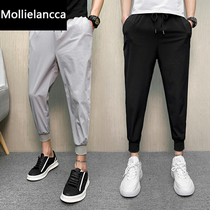 Net red pants male Korean tide male slim shu jiao ku wild harem pants ankle-length pants mens casual feet pants