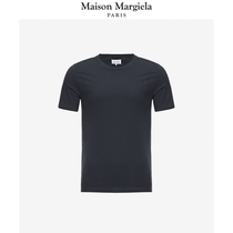 Maison Margiela Solid color cotton crew neck slim short-sleeved T-shirt men