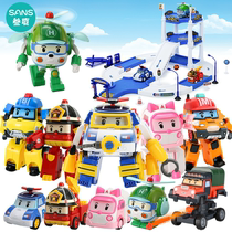 Shapeshifted car Polly Police car Polly robot Polly Sheriff Toy Ambaroy Rescue full outfit for children